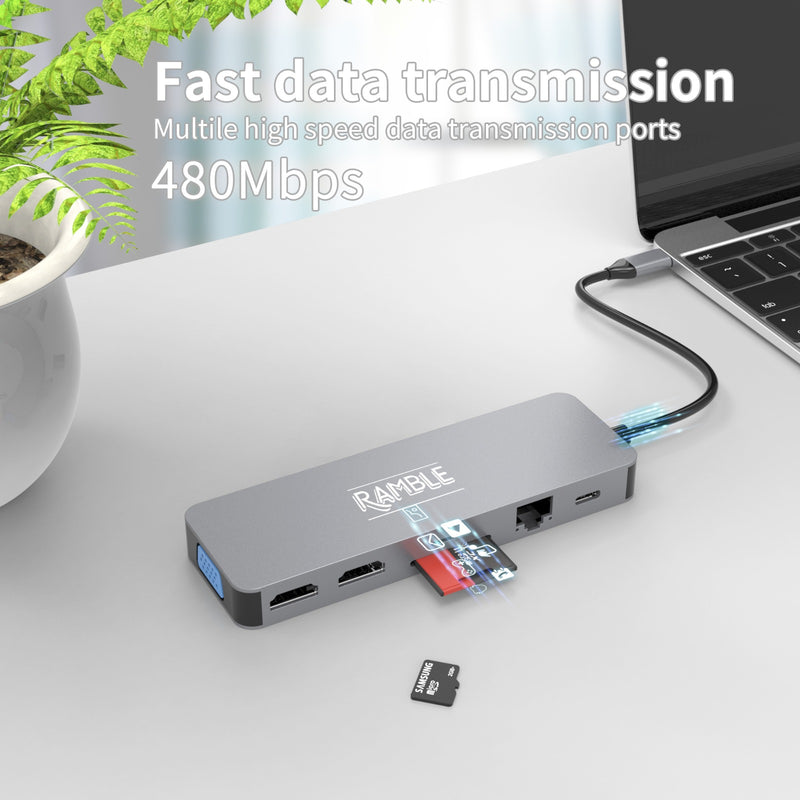 13 in 1 USB C hub